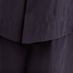 Parka cintr&eacute;e longue doubl&eacute;e bleu fonc&eacute; femme