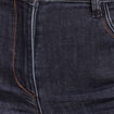 Jean coupe droite taille haute denim brut femme