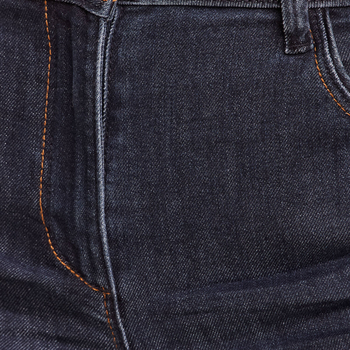 Jean coupe droite taille haute denim brut femme