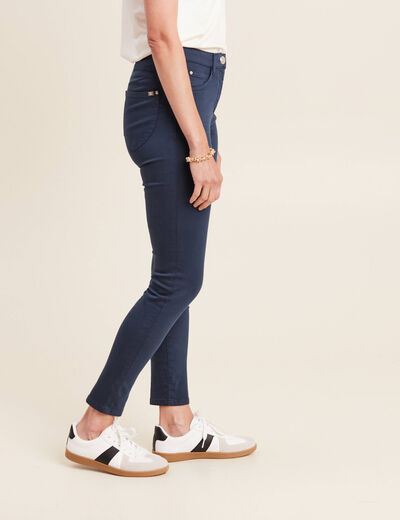 Pantalon Léger Droit MITSOUKI Bleu Cérulé Taille 38 - Fabriqué En France - Neuf Sans étiquettes