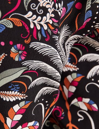 Pantalon flou noir femme