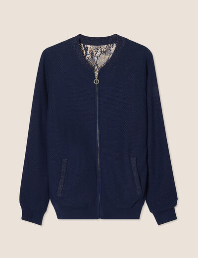 Gilet réversible esprit bomber beige femme
