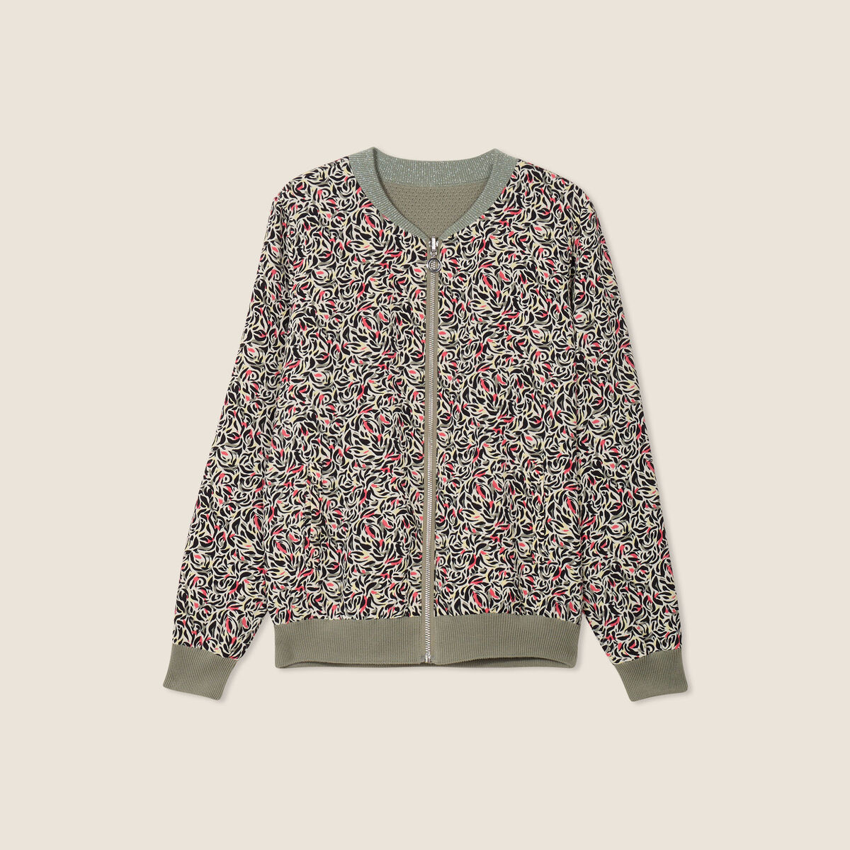 Gilet réversible esprit bomber jaune citron femme