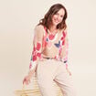 Pull manches longues beige femme
