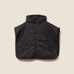 Poncho coupe ample noir femme