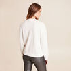 Pull manches longues ecru femme