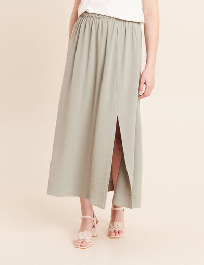 Jupe avec tresse vert clair femme