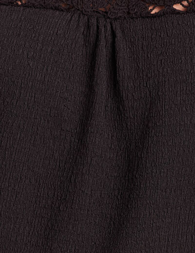 T-shirt manches courtes noir femme