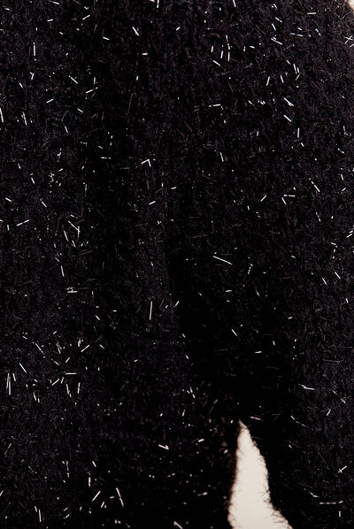 Gilet manches longues noir femme