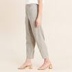 Pantalon large 7/8&egrave;me taille haute vert clair femme