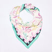 Foulard carré multicolore femme