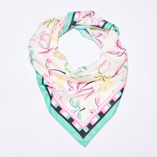 foulard carre multicolore femme Foulard carré multicolore femme