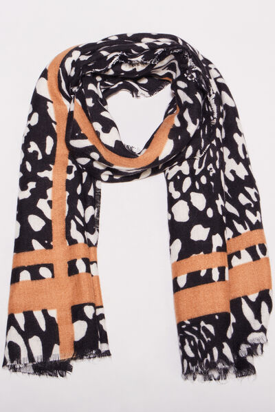 Foulard noir femme