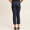 Jean droit 7/8ème denim brut femme