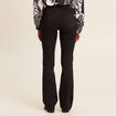 Pantalon léger bootcut taille basculée noir femme