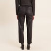 Pantalon enduit noir femme