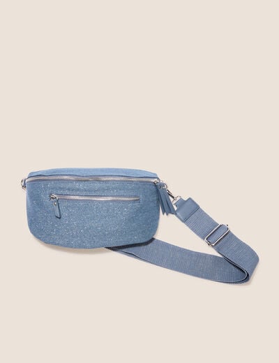 Sac banane en jean denim stone femme