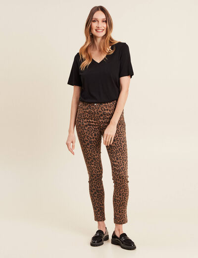 T-shirt manches courtes noir femme