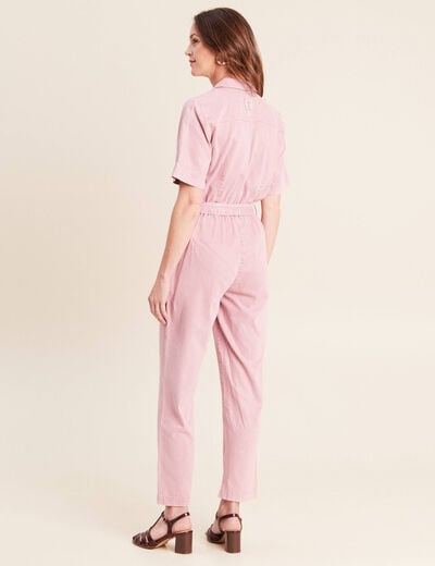 Combinaison fluide rose femme