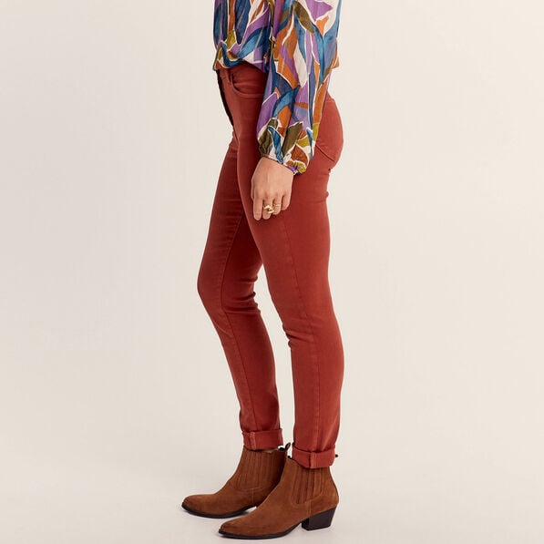 jean magique ajuste taille standard marron cognac femme Jean magique ajusté taille standard marron cognac femme