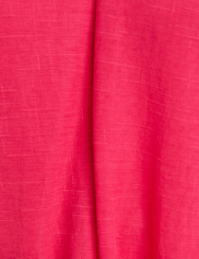 Débardeur sans manches noué rose framboise femme