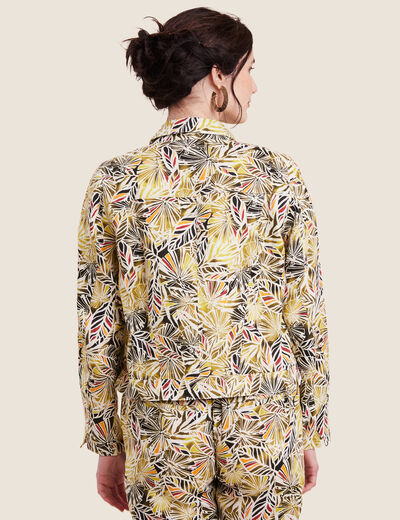 Veste boutonnée vert femme