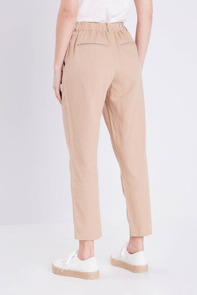 Pantalon flou sable femme