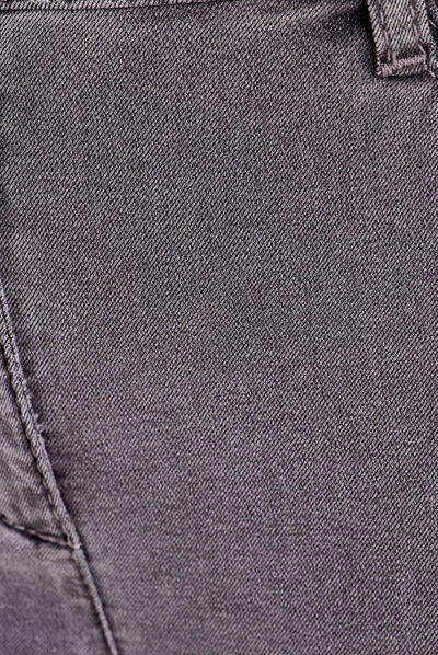 Jeans léger taille standard 7/8ème denim gris femme