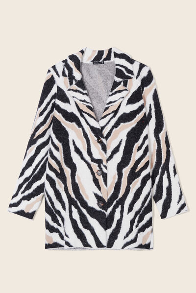 Gilet manches longues noir femme