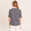 T-shirt col rond noir femme