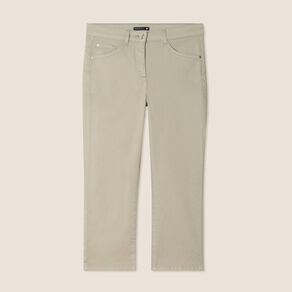 Pantacourt droit taille standard vert clair femme