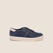 Baskets à lacets bleu marine femme