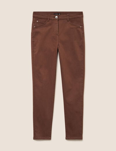 Pantalon magique Le L&eacute;ger coupe ajust&eacute;e marron femme