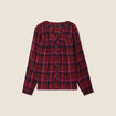 Blouse manches longues rose framboise femme