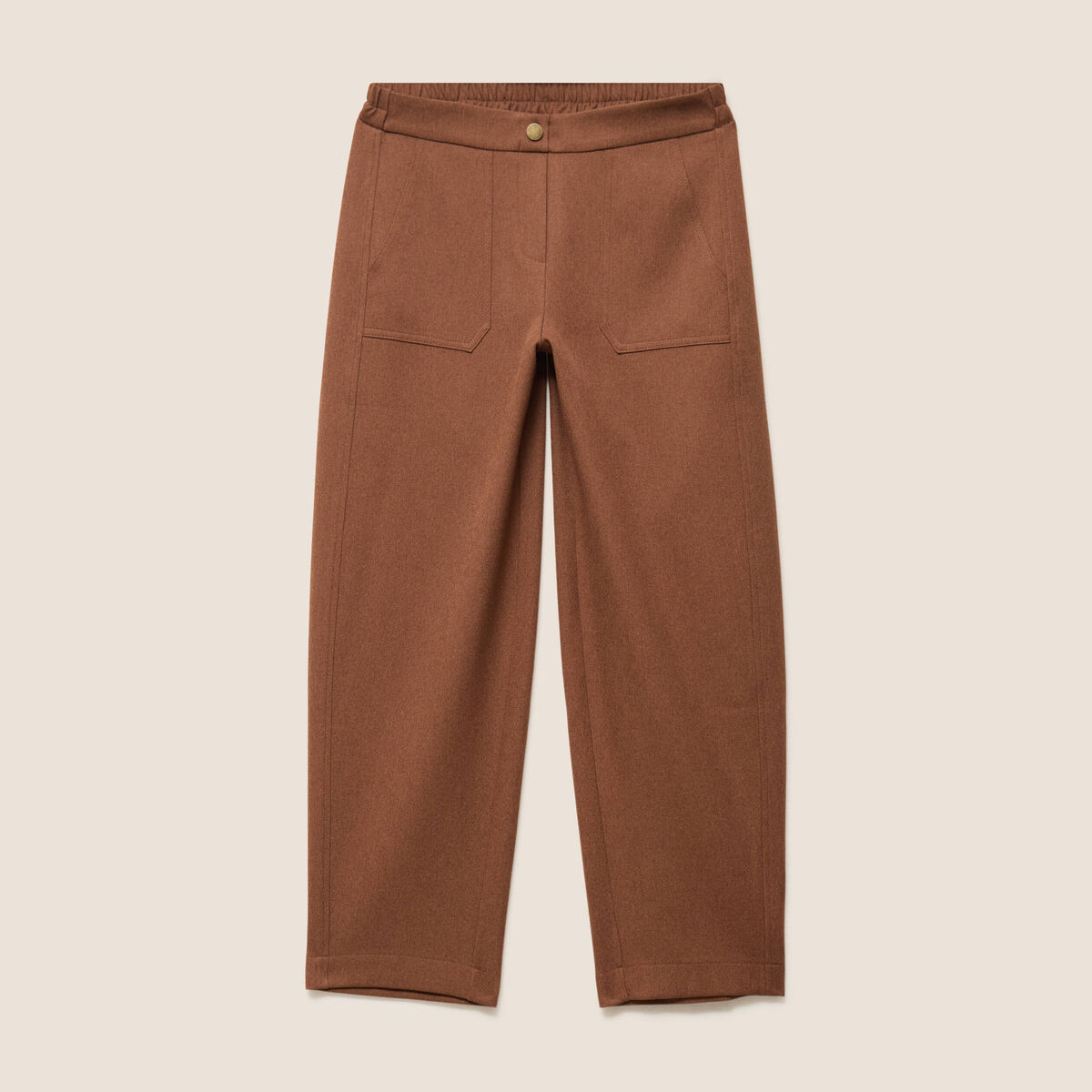 Pantalon camel femme