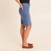 Bermuda en denim denim stone femme