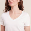 T-shirt manches courtes ecru femme