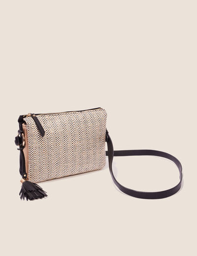 Sac 3 compartiments noir femme