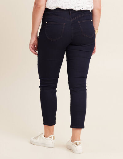 Jeans léger taille standard 7/8ème denim brut femme