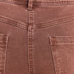 Jean bootcut taille bascul&eacute;e marron femme
