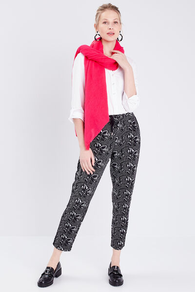 Pantalon jogging noir femme