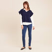 T-shirt sans manches bleu marine femme