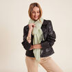 Foulard à franges vert émeraude femme