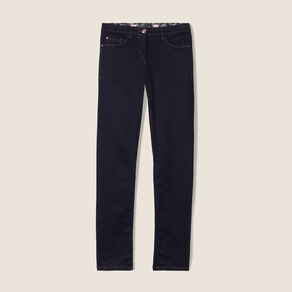 Jean magique ajusté taille standard denim brut femme
