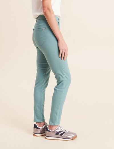 Pantalon magique Le L&eacute;ger coupe ajust&eacute;e bleu turquoise femme