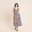Robe longue r&eacute;versible et amovible noir femme