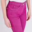 Pantacourt magique Le L&eacute;ger coupe droite mauve femme