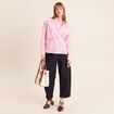 Chemise manches longues fluide rose femme
