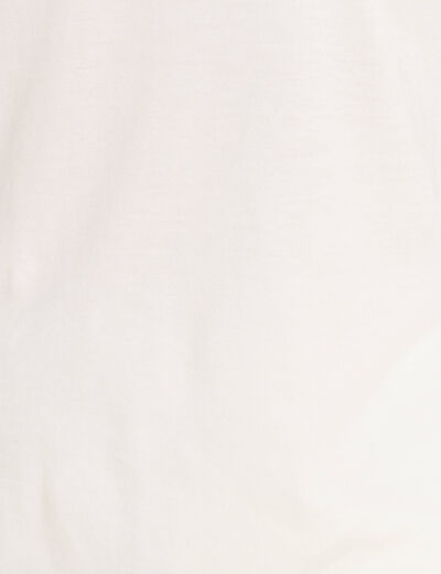T-shirt manches courtes ecru femme