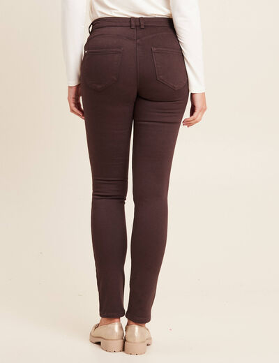 Pantalon chaud magique marron foncé femme
